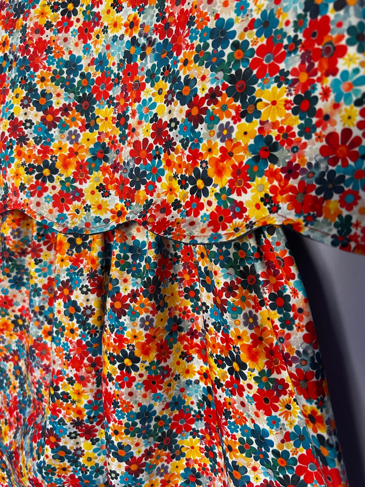 Floral Wide Leg Cotton Trouser