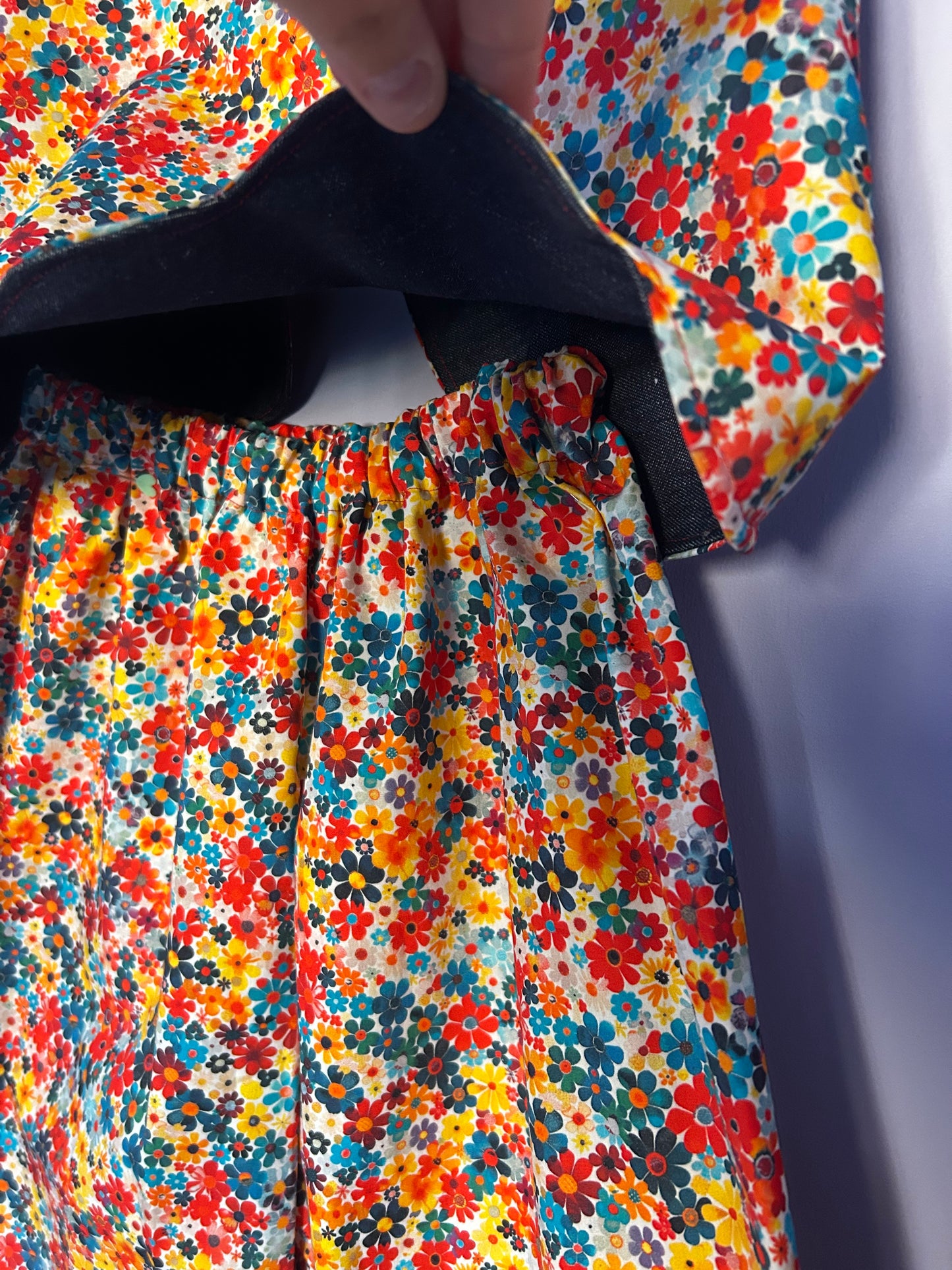 Floral Wide Leg Cotton Trouser
