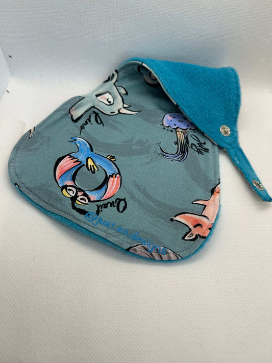 Handmade dummy comforter is the perfect soothing companion. Crafted from soft, baby safe jersey cotton and fleece. Keeps dummies and pacifiers close whilst offering cuddly comfort for little ones.