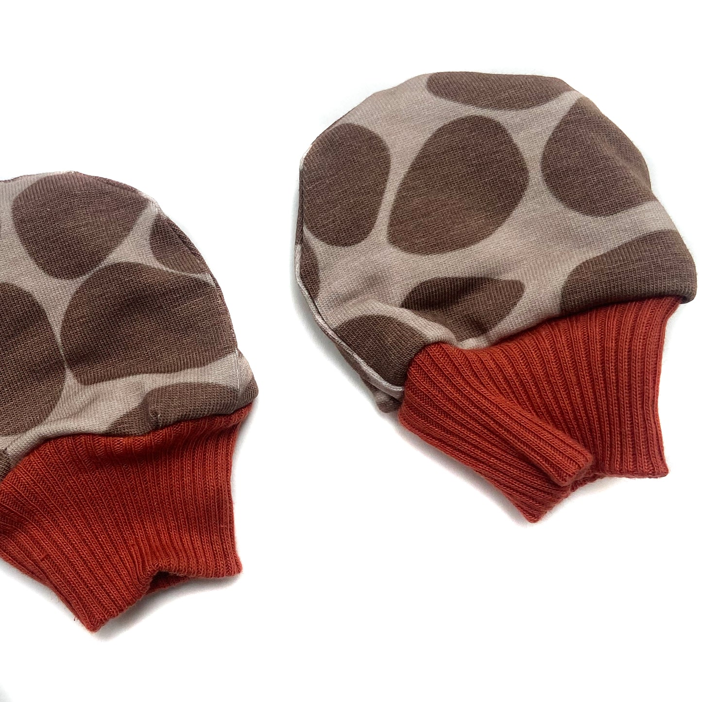 Giraffe Print Baby Mittens