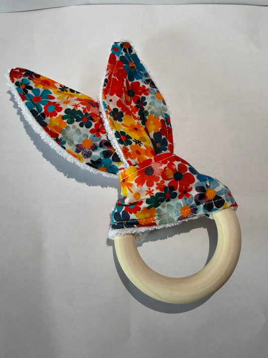 Colourful Floral Rattle