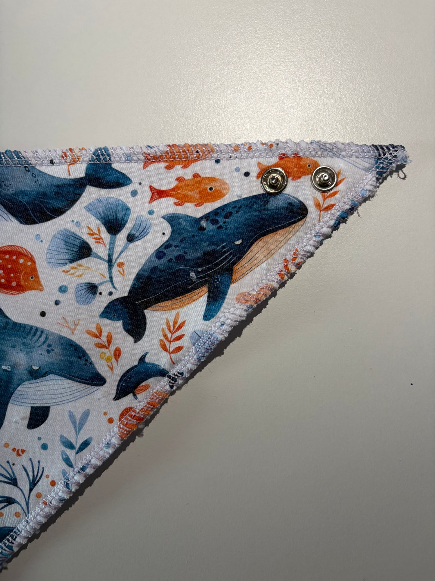 Sea Whales Dribble Bib