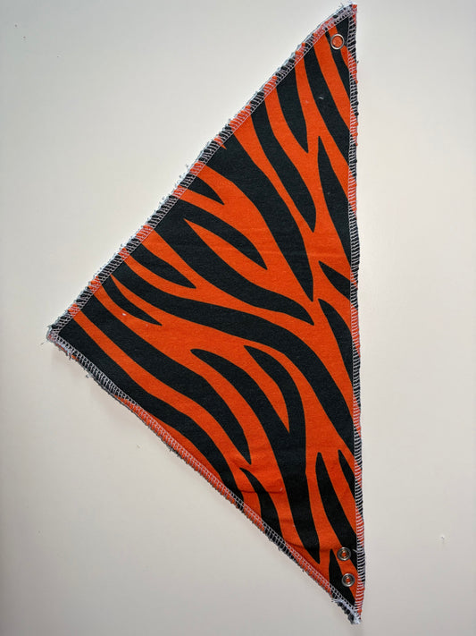 Tiger Print Dribble Bib