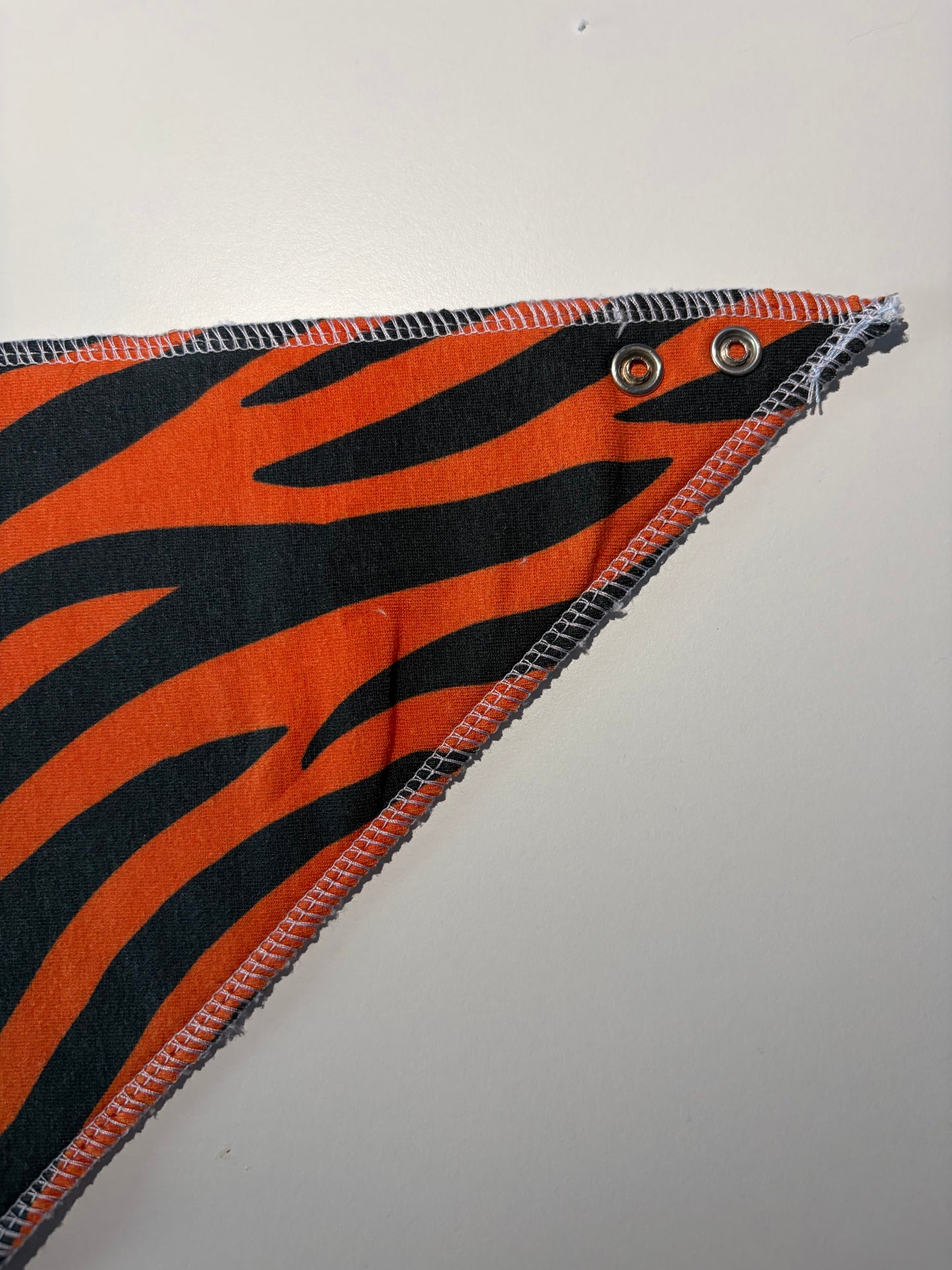 Tiger Print Dribble Bib