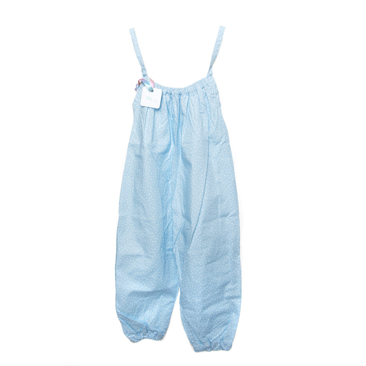 Blue Stars Cotton Romper