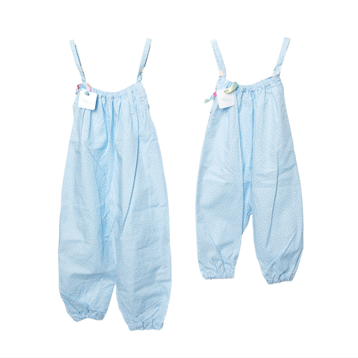 Blue Stars Cotton Romper