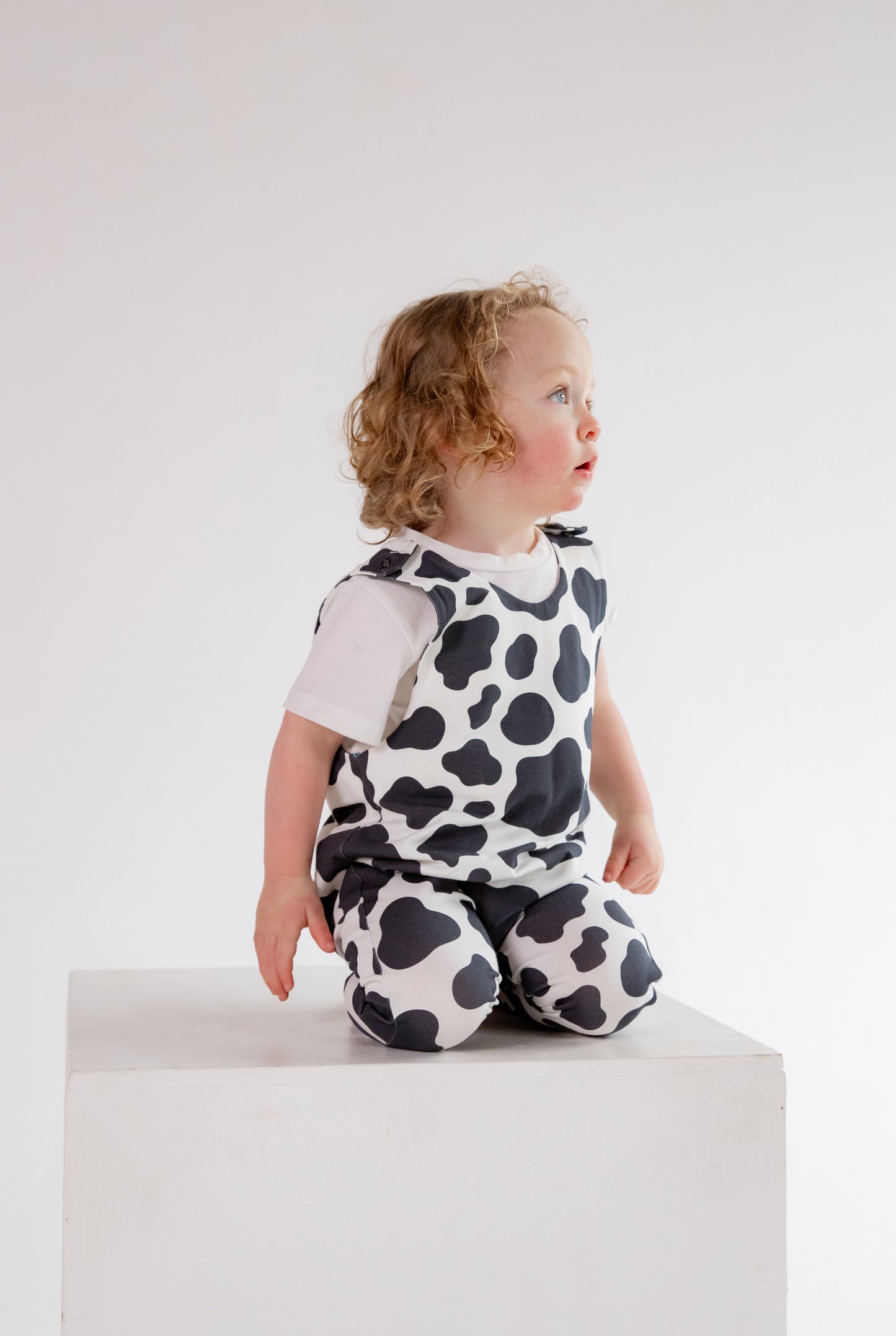 Cow Print Animal Romper