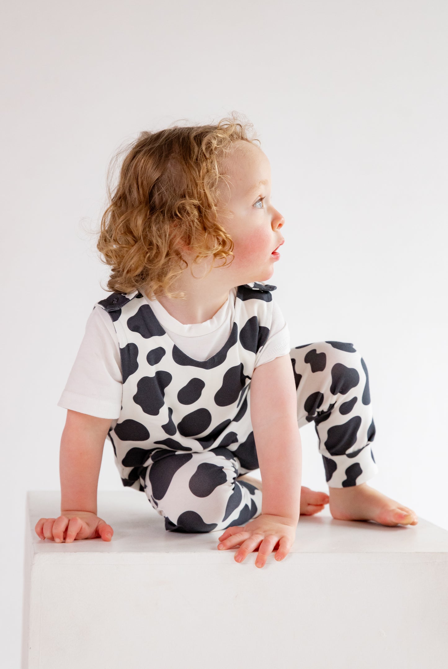 Cow Print Animal Romper