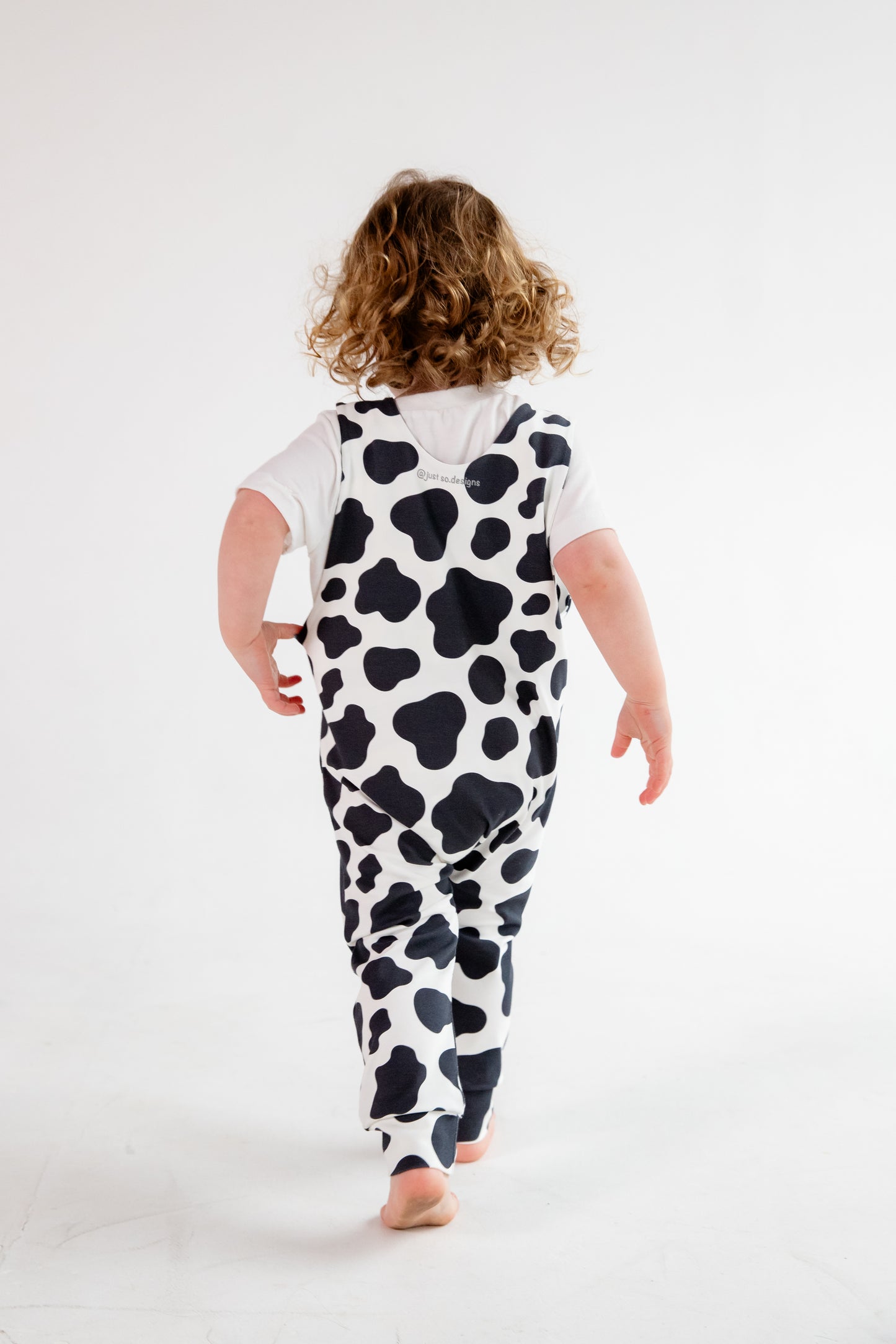 Cow Print Animal Romper