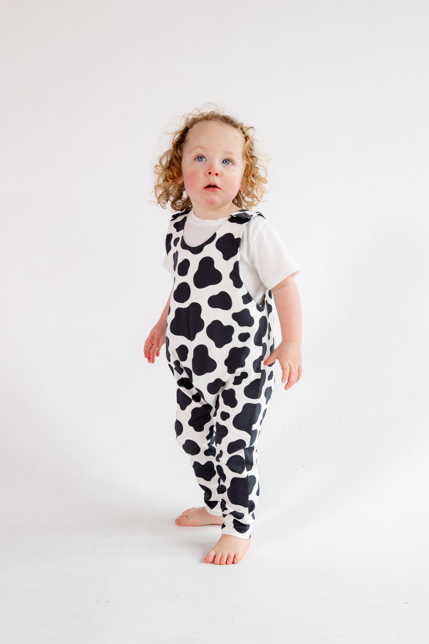 Cow Print Animal Romper