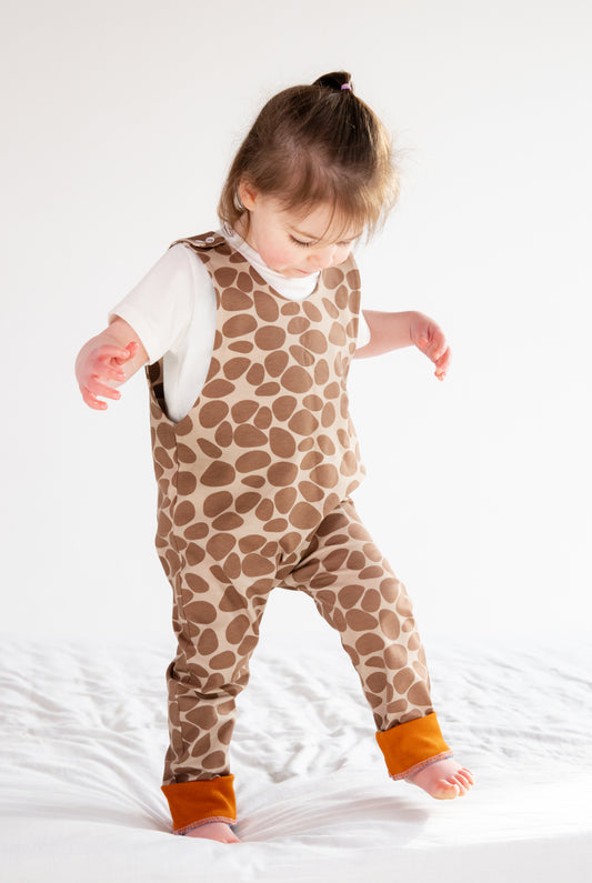 Giraffe Print Animal Romper